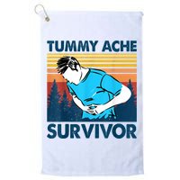 Funny Tummy Ache Survivor ShirtTummy Ache Survivor Design Golf Towel