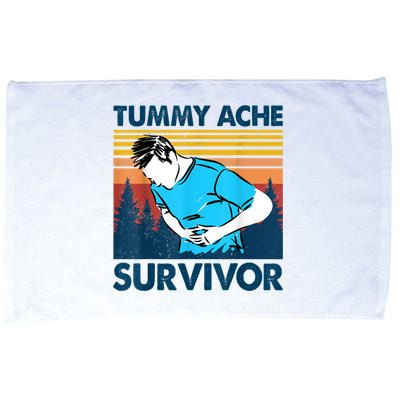 Funny Tummy Ache Survivor ShirtTummy Ache Survivor Design Microfiber Hand Towel