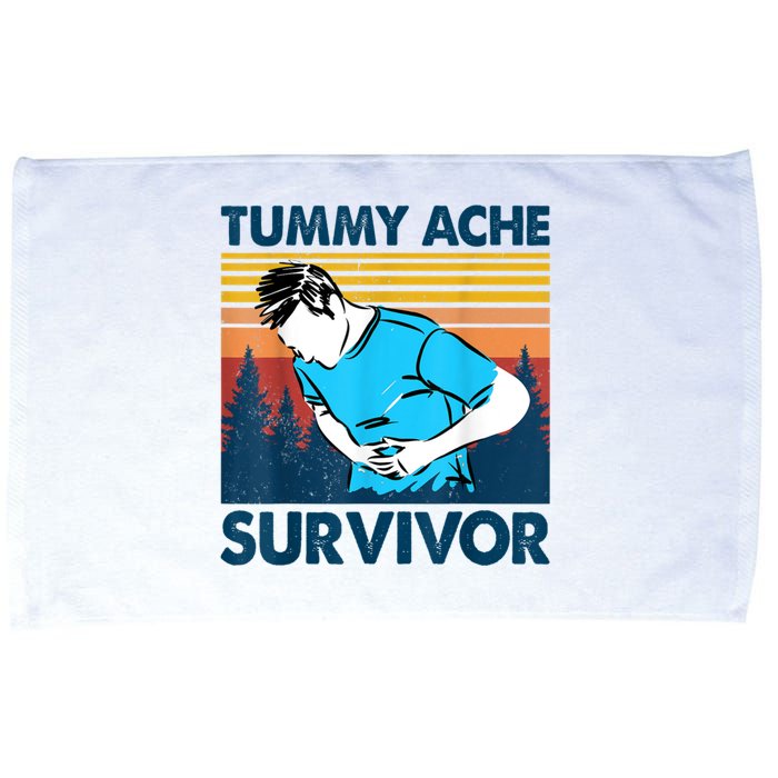 Funny Tummy Ache Survivor ShirtTummy Ache Survivor Design Microfiber Hand Towel