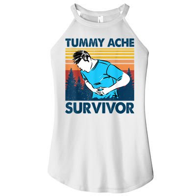 Funny Tummy Ache Survivor ShirtTummy Ache Survivor Design Women's Perfect Tri Rocker Tank