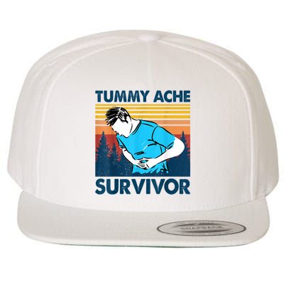 Funny Tummy Ache Survivor ShirtTummy Ache Survivor Design Wool Snapback Cap
