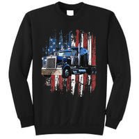 Funny Trucker American Flag Truck Driver Shirt Truck Driver Gift  Sweatshirt