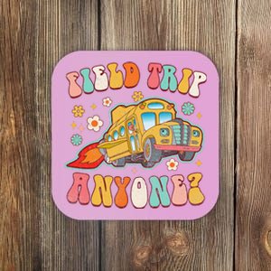 Field Trip Anyone Groovy School Bus Driver Yellow Bus Coaster