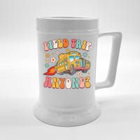 Field Trip Anyone Groovy School Bus Driver Yellow Bus Beer Stein