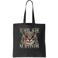 Funny Tummy Ache Survivor Soldier Cat Meme Bag