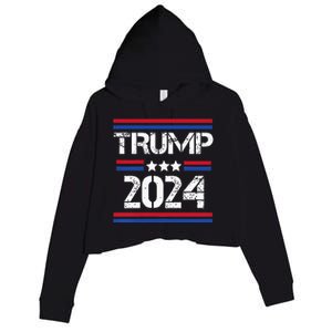 Funny Trump Arrest This Donald Trump Middle Finger President Crop Fleece Hoodie