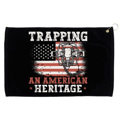 flag Trapping An American Heritage Trap Hunting Grommeted Golf Towel