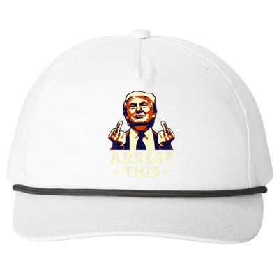 Funny Trump Arrest This Trump Arrest This Funny Trump Snapback Five-Panel Rope Hat