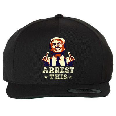 Funny Trump Arrest This Trump Arrest This Funny Trump Wool Snapback Cap