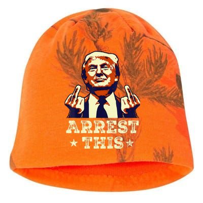 Funny Trump Arrest This Trump Arrest This Funny Trump Kati - Camo Knit Beanie