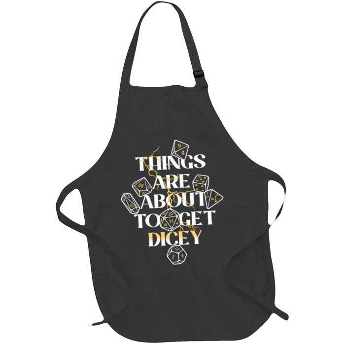 Funny Things Are About To Get Dicey DnD Apron
