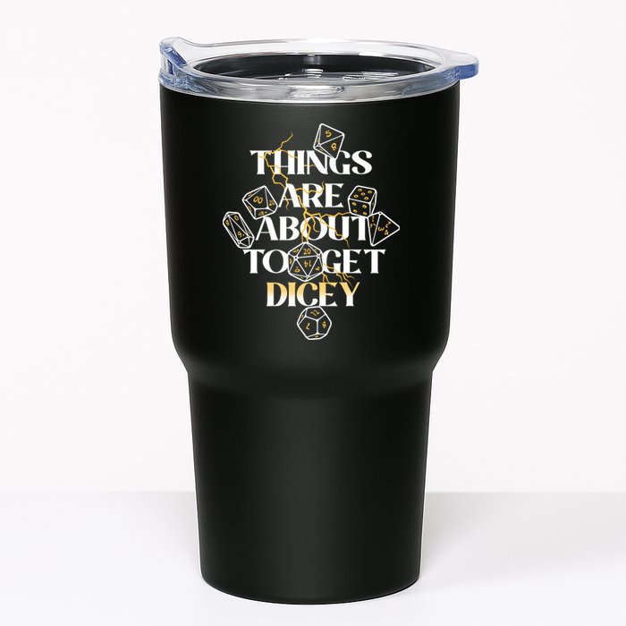 Funny Things Are About To Get Dicey DnD Tumbler