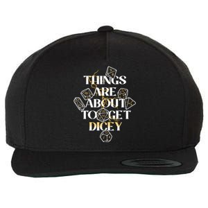 Funny Things Are About To Get Dicey DnD Wool Snapback Cap