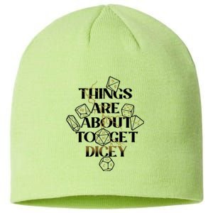 Funny Things Are About To Get Dicey DnD Sustainable Beanie