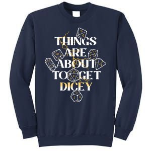 Funny Things Are About To Get Dicey DnD Sweatshirt