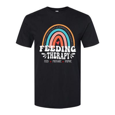 Feeding Therapy Appreciation Rainbow Feeding Therapist Softstyle® CVC T-Shirt