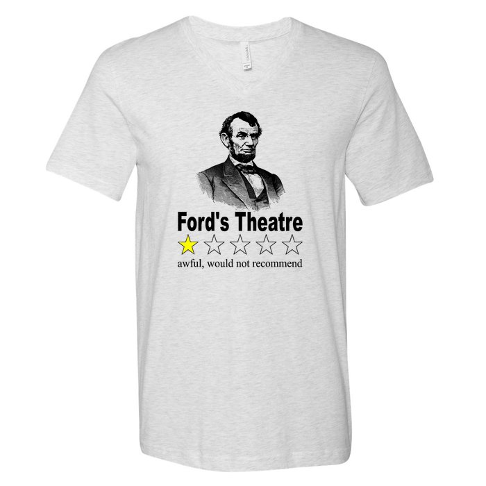 Ford's Theatre Awful Would Not Recommend Review V-Neck T-Shirt