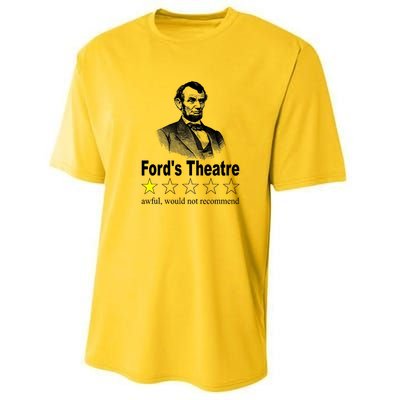 Ford's Theatre Awful Would Not Recommend Review Performance Sprint T-Shirt