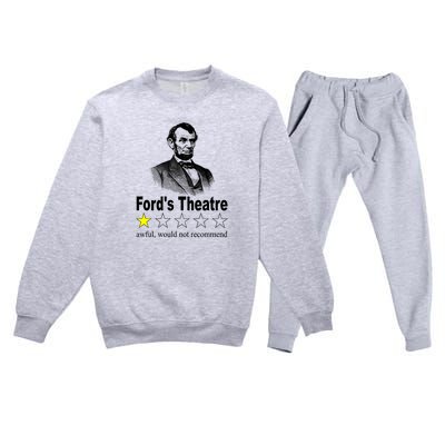 Ford's Theatre Awful Would Not Recommend Review Premium Crewneck Sweatsuit Set