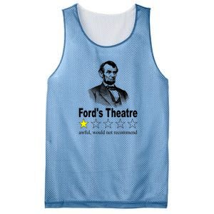 Ford's Theatre Awful Would Not Recommend Review Mesh Reversible Basketball Jersey Tank