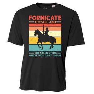 Fornicate Thyself And The Steed Upon Which Thou Didst Arrive Cooling Performance Crew T-Shirt