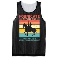 Fornicate Thyself And The Steed Upon Which Thou Didst Arrive Mesh Reversible Basketball Jersey Tank