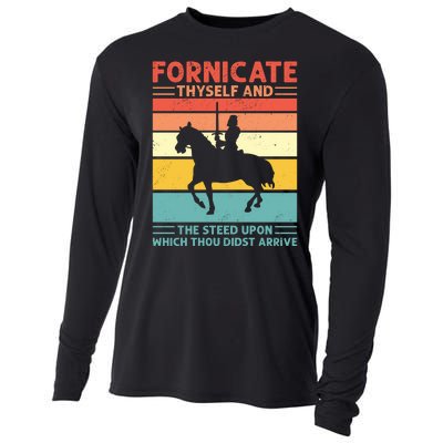 Fornicate Thyself And The Steed Upon Which Thou Didst Arrive Cooling Performance Long Sleeve Crew