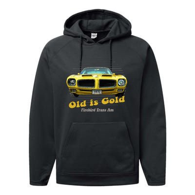 Firebird Transam American Muscle Old Is Gold Performance Fleece Hoodie