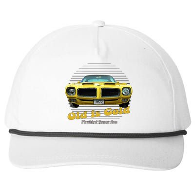 Firebird Transam American Muscle Old Is Gold Snapback Five-Panel Rope Hat