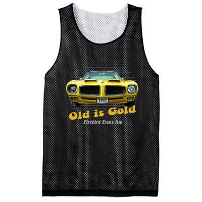 Firebird Transam American Muscle Old Is Gold Mesh Reversible Basketball Jersey Tank