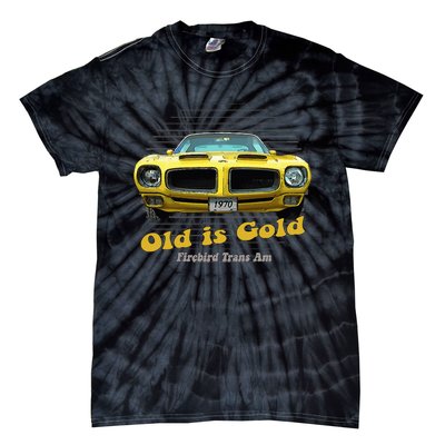 Firebird Transam American Muscle Old Is Gold Tie-Dye T-Shirt