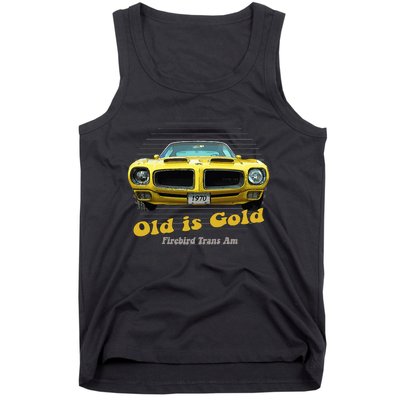 Firebird Transam American Muscle Old Is Gold Tank Top