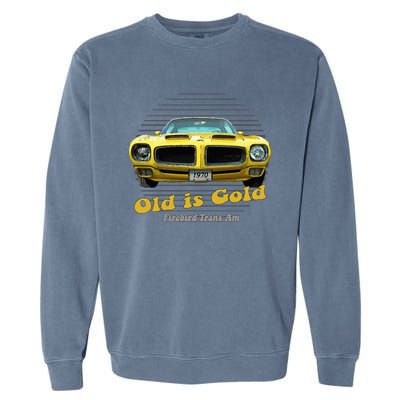 Firebird Transam American Muscle Old Is Gold Garment-Dyed Sweatshirt