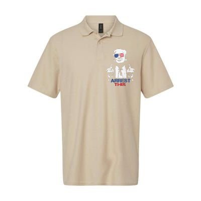 Funny Trump Arrest This Softstyle Adult Sport Polo