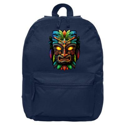 Feel The Aloha Spirit With Our Colorful Tiki Mask 16 in Basic Backpack