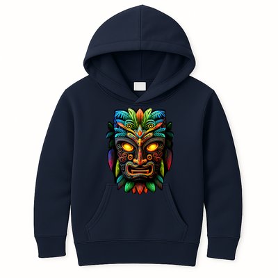 Feel The Aloha Spirit With Our Colorful Tiki Mask Kids Hoodie