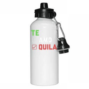 Funny Te Amo Tequila Te Quial Cinco De Mayo Mexican O Gift Aluminum Water Bottle