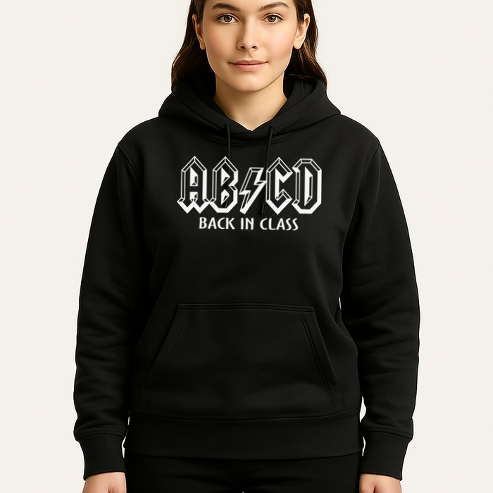 Funny Teacher ABCD Rocks Back To School Back In Class ABCD Hoodie