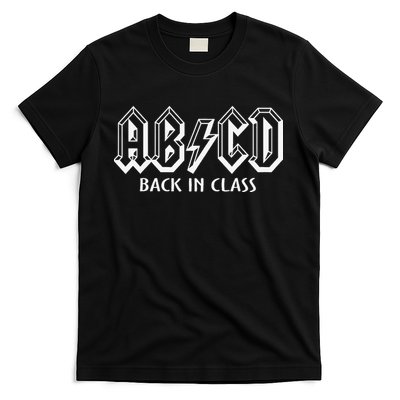 Funny Teacher ABCD Rocks Back To School Back In Class ABCD T-Shirt
