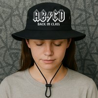 Funny Teacher ABCD Rocks Back To School Back In Class ABCD Bucket Hat