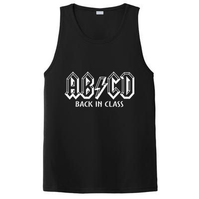 Funny Teacher ABCD Rocks Back To School Back In Class ABCD PosiCharge Competitor Tank