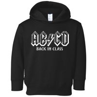 Funny Teacher ABCD Rocks Back To School Back In Class ABCD Toddler Hoodie