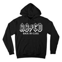 Funny Teacher ABCD Rocks Back To School Back In Class ABCD Tall Hoodie