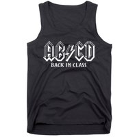Funny Teacher ABCD Rocks Back To School Back In Class ABCD Tank Top
