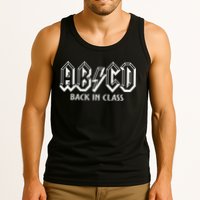 Funny Teacher ABCD Rocks Back To School Back In Class ABCD Tank Top