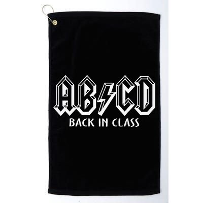 Funny Teacher ABCD Rocks Back To School Back In Class ABCD Golf Towel