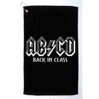 Funny Teacher ABCD Rocks Back To School Back In Class ABCD Golf Towel