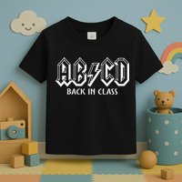 Funny Teacher ABCD Rocks Back To School Back In Class ABCD Toddler T-Shirt