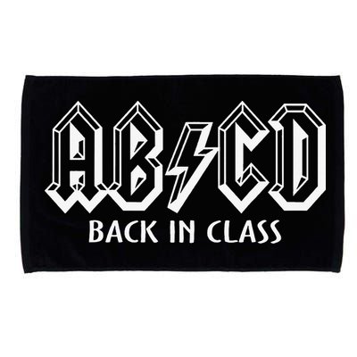 Funny Teacher ABCD Rocks Back To School Back In Class ABCD Microfiber Hand Towel