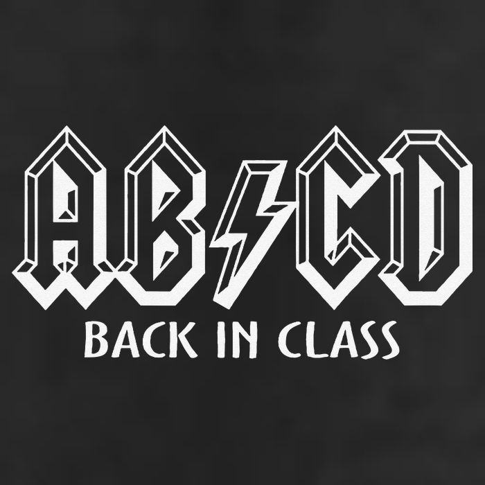 Funny Teacher ABCD Rocks Back To School Back In Class ABCD Microfiber Hand Towel